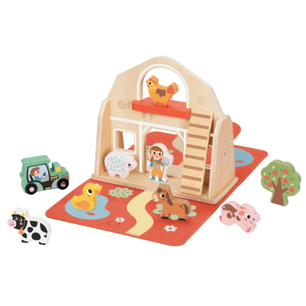 Tooky Toy - Wooden Farm Play Set