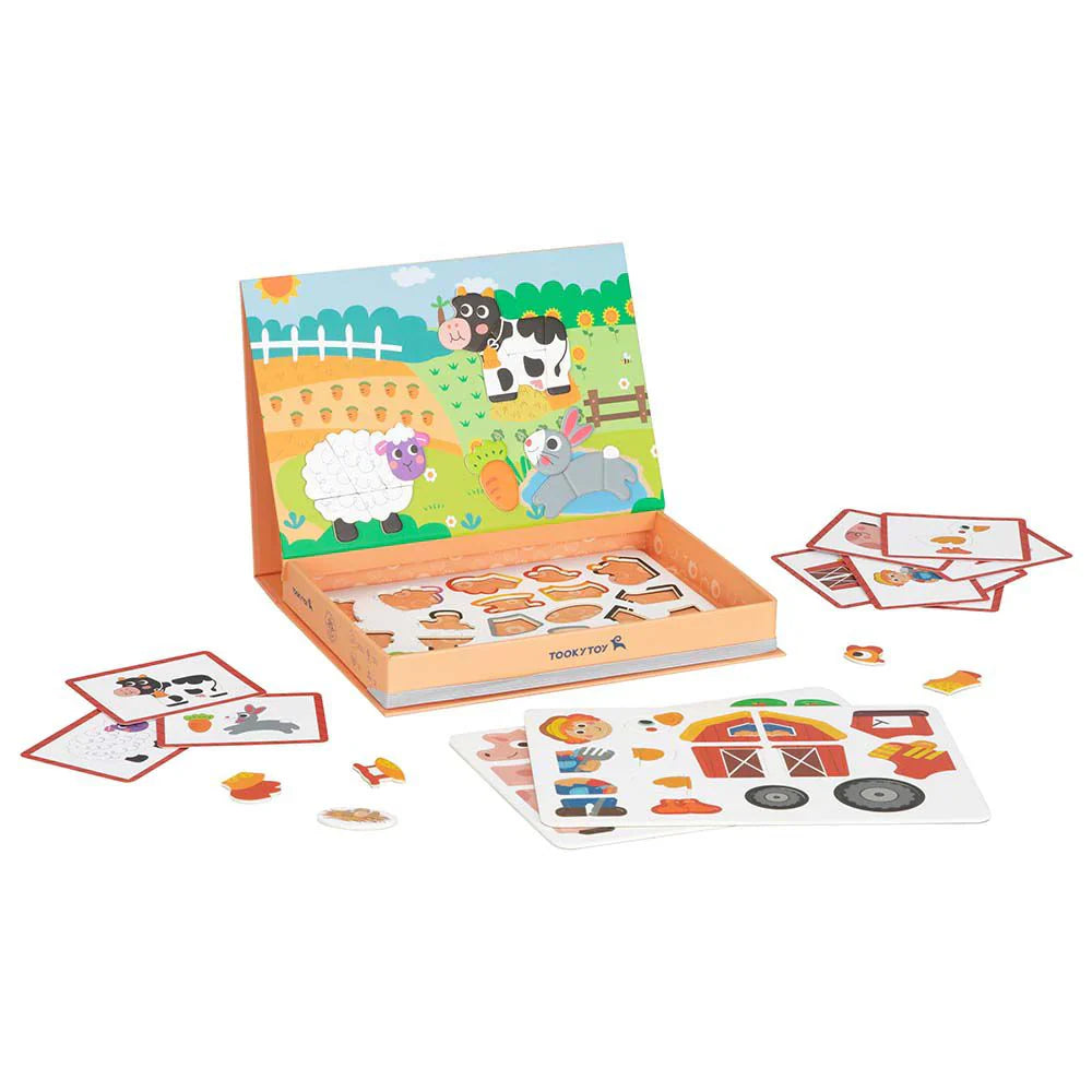 Tooky Toy - Magnetic Farm-Themed Activity Box Set