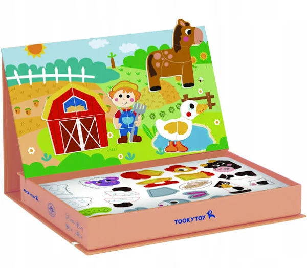 Tooky Toy - Magnetic Farm-Themed Activity Box Set