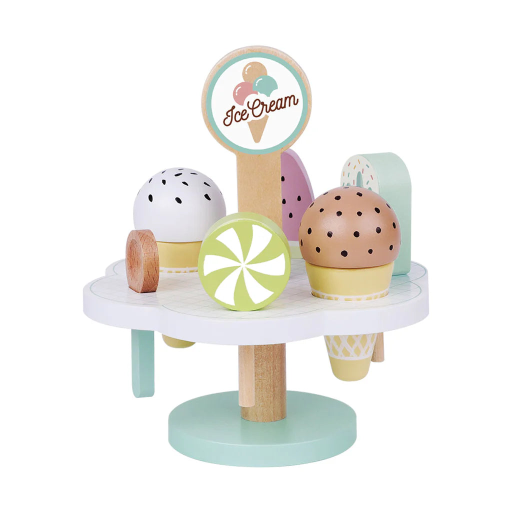 Tooky Toy - Wooden Ice Cream Play Set