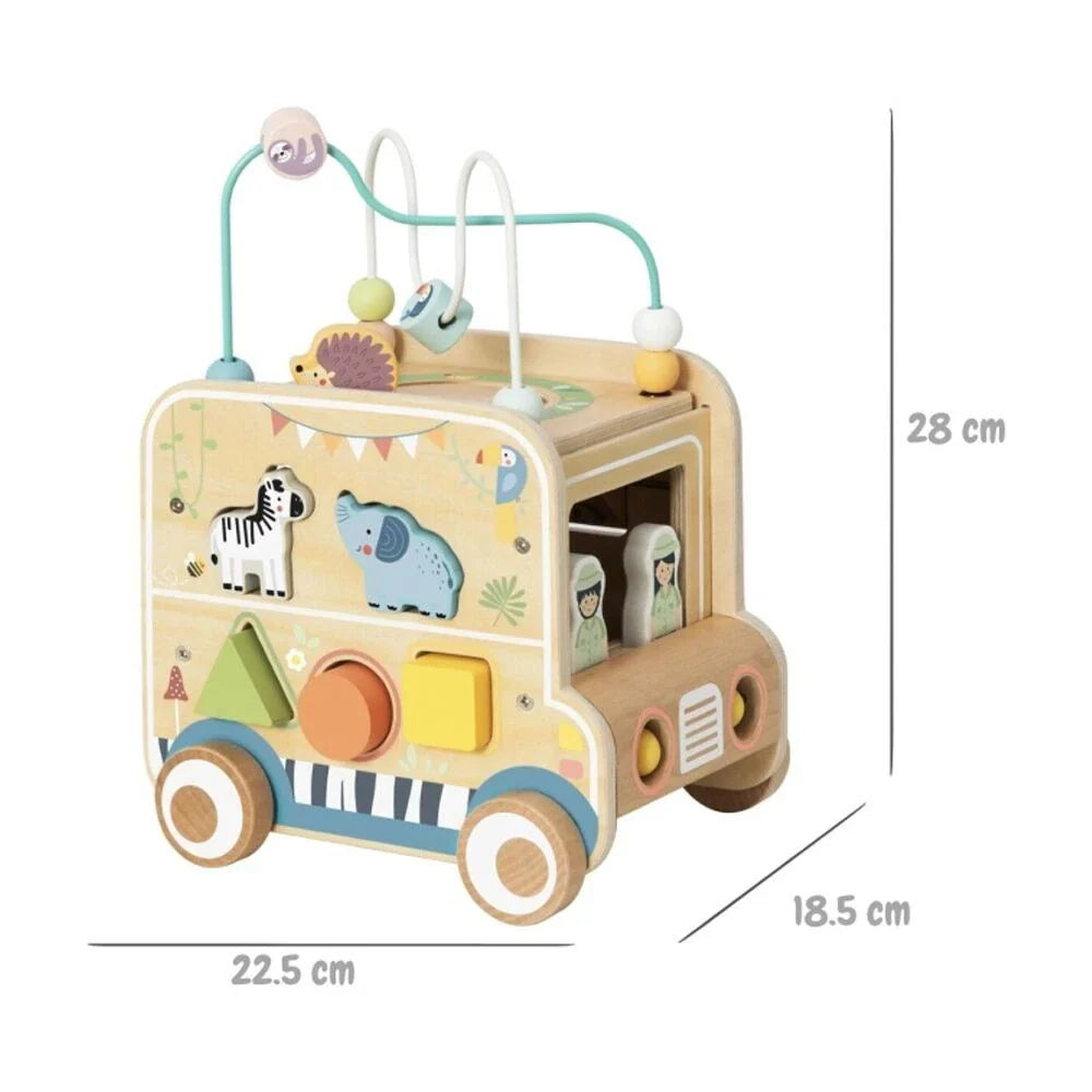 Tooky Toy - Wooden Safari Bus
