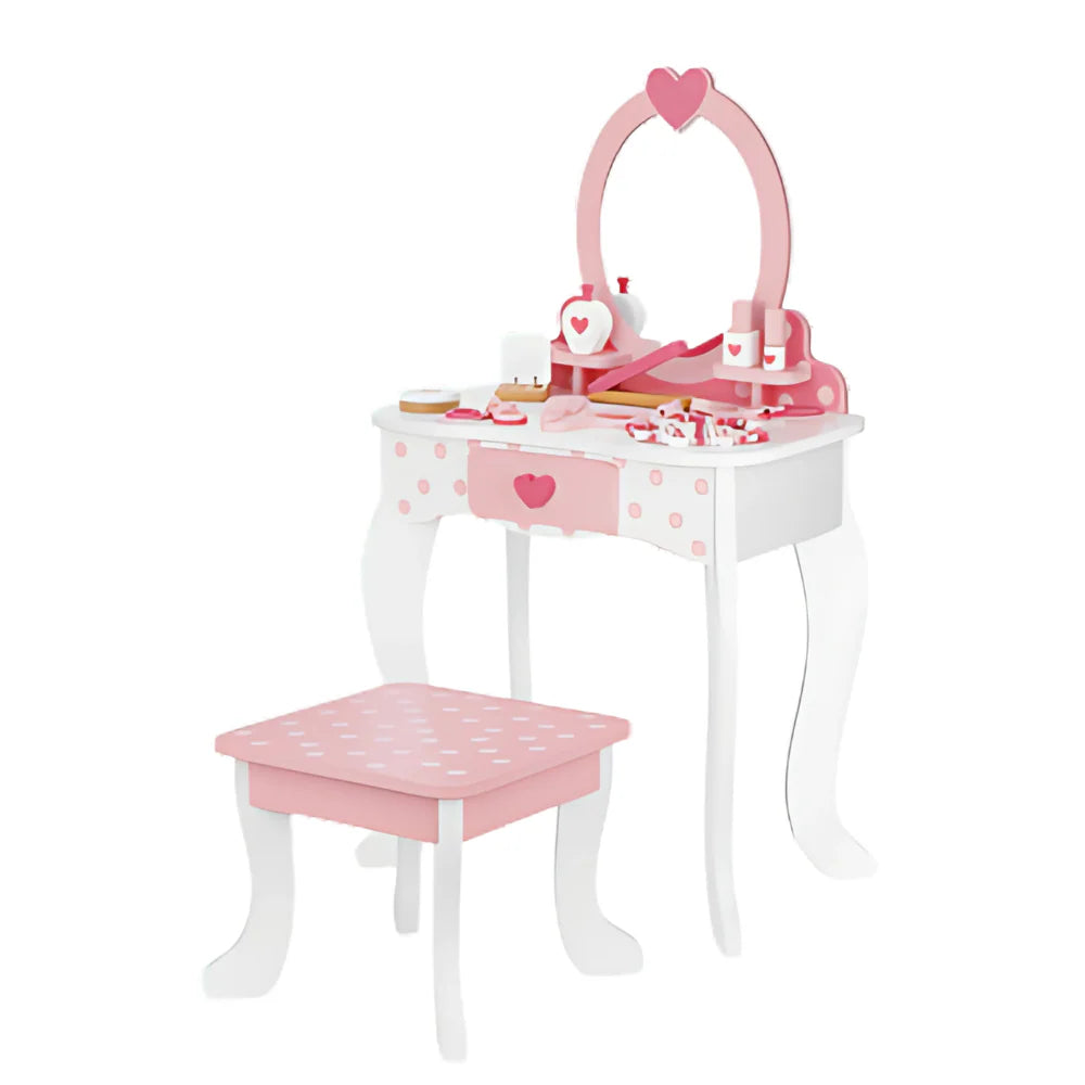 Tooky Toy -  Wooden Vanity Dressing Table