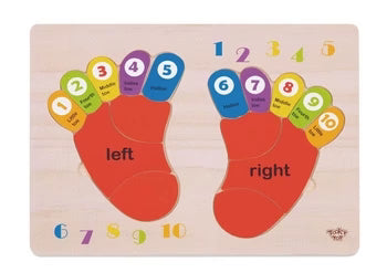 Tooky Toy - Wooden Foot Puzzle