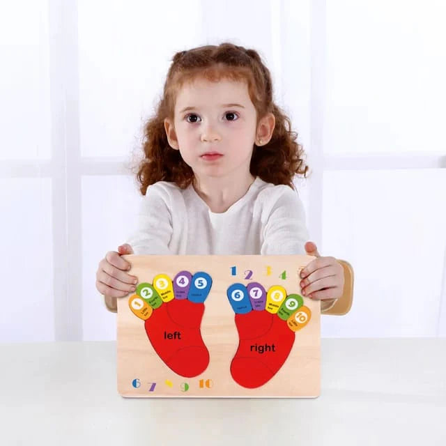 Tooky Toy - Wooden Foot Puzzle