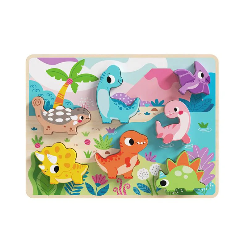 Tooky Toy - Wooden Dino Puzzle