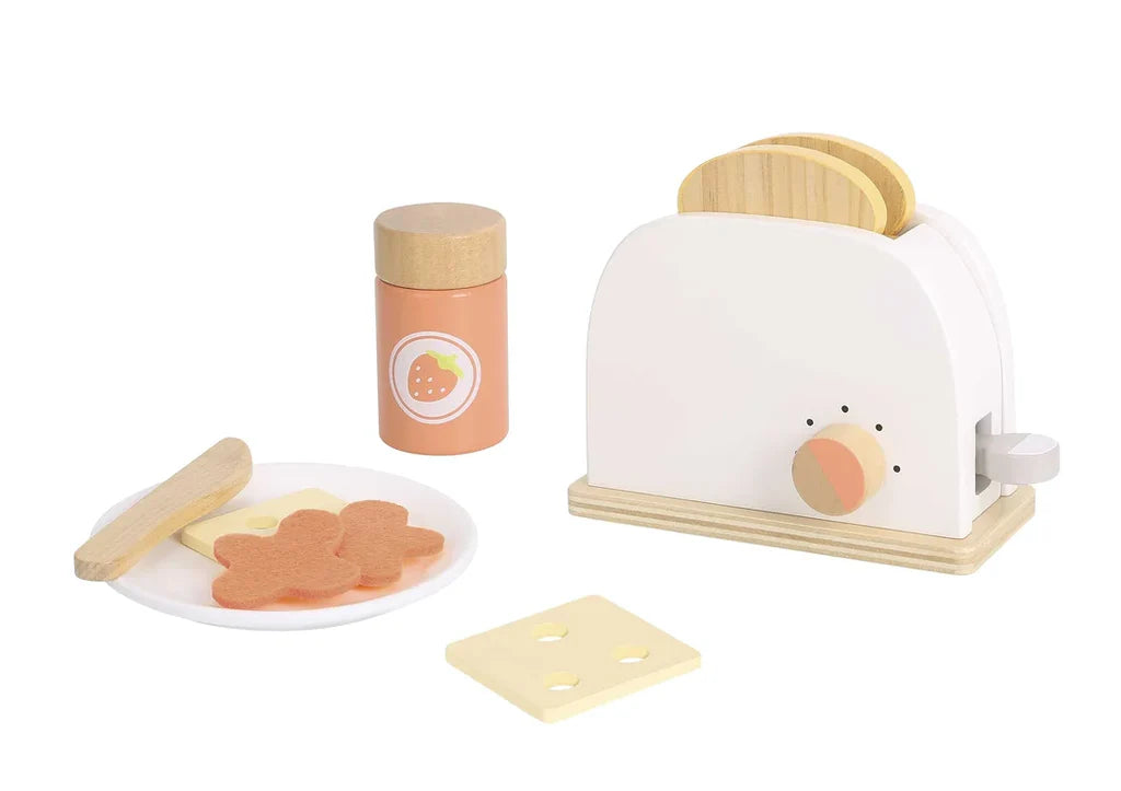 Tooky Toy - Wooden Kitchen Toaster Toy Set