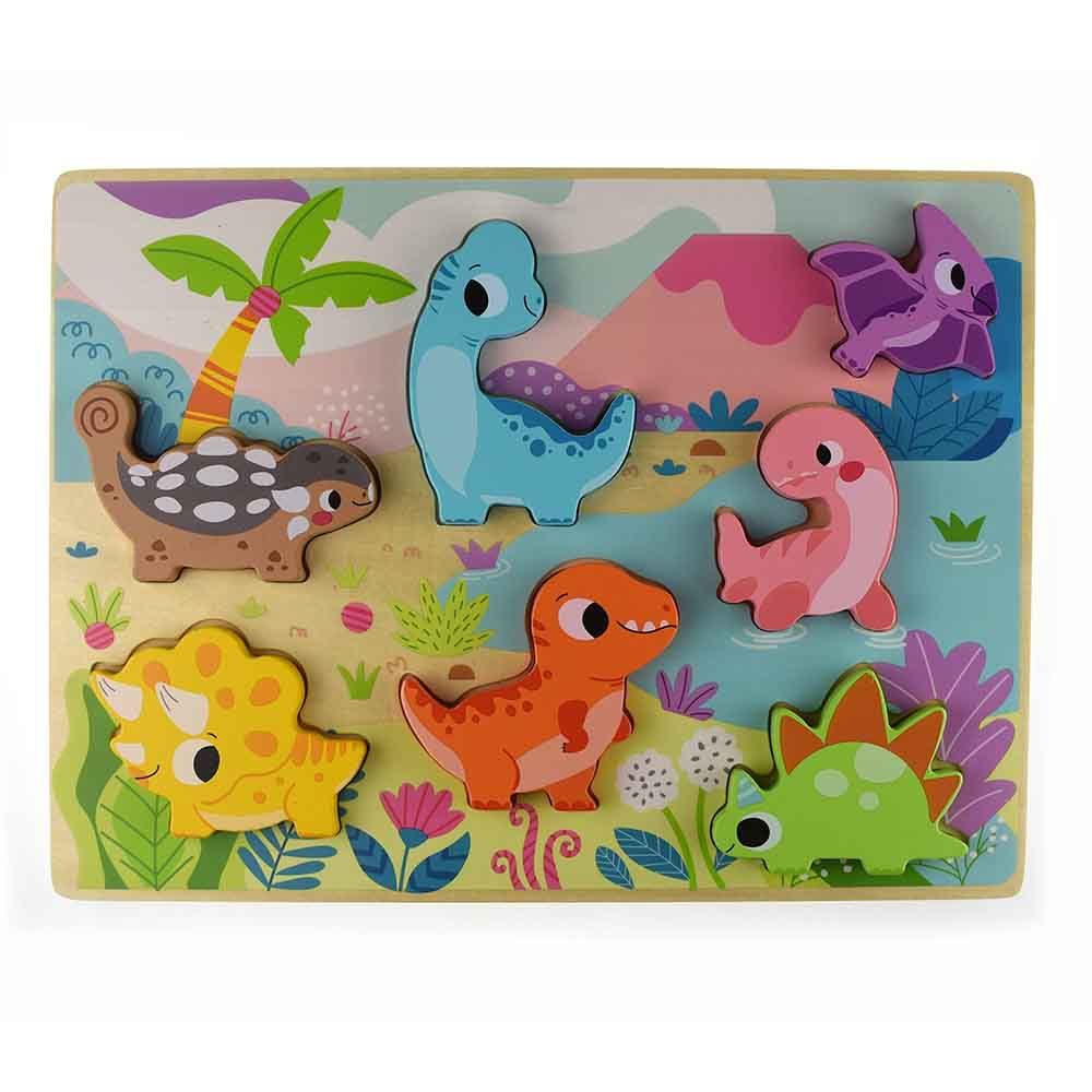 Tooky Toy - Wooden Dino Puzzle