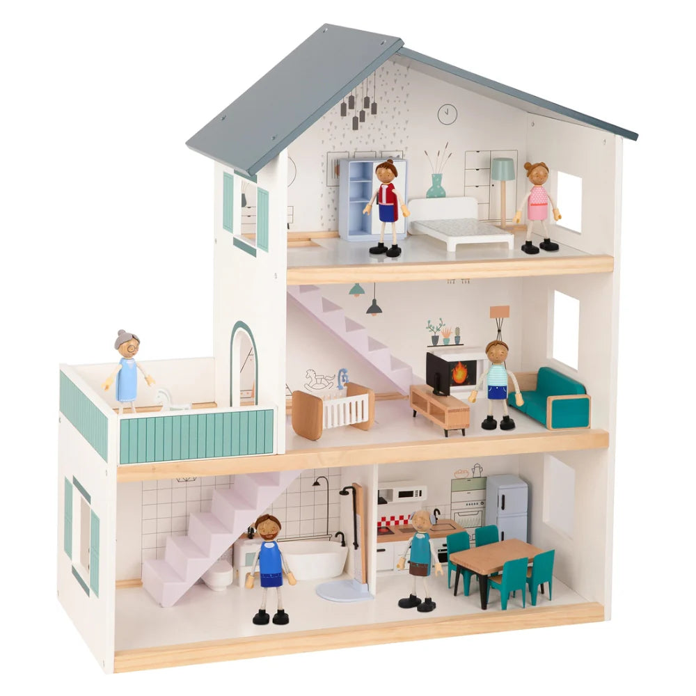 Tooky Toy - Wooden Doll House