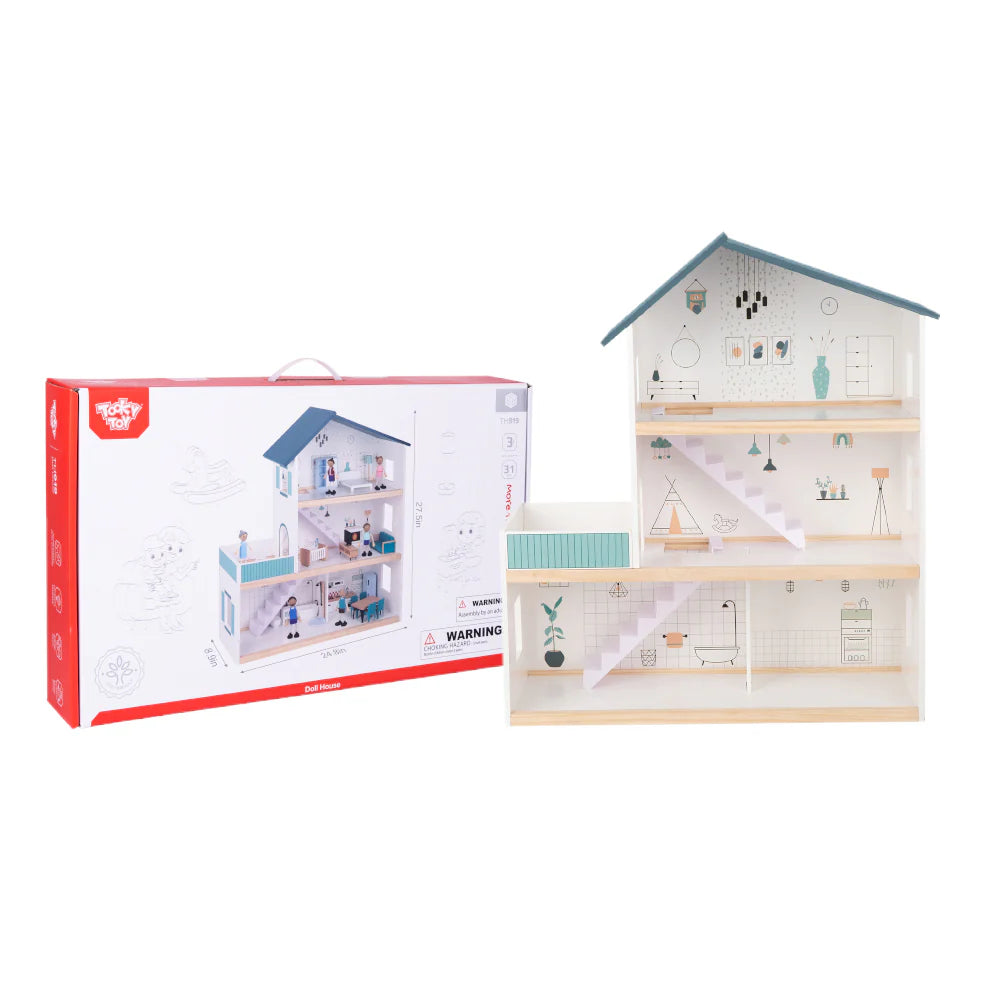 Tooky Toy - Wooden Doll House
