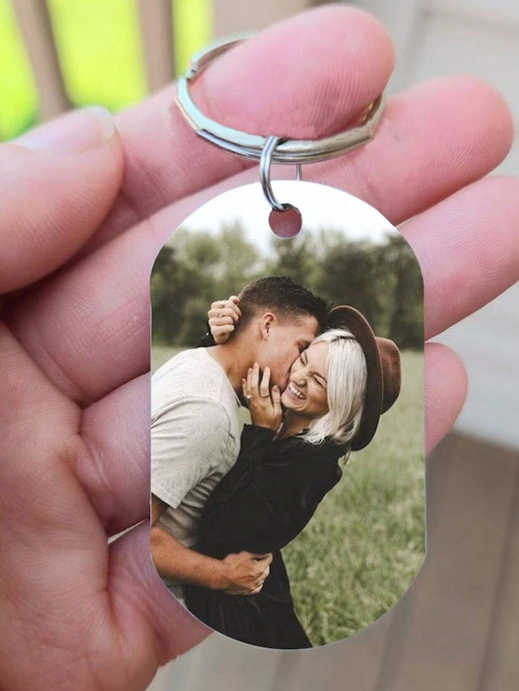 Customized Photo Keychain – Personalized Gift for Him or Her