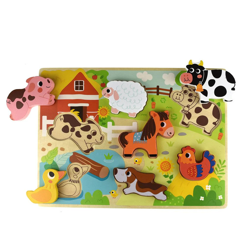 Tooky Toy - Wooden Farm Puzzle