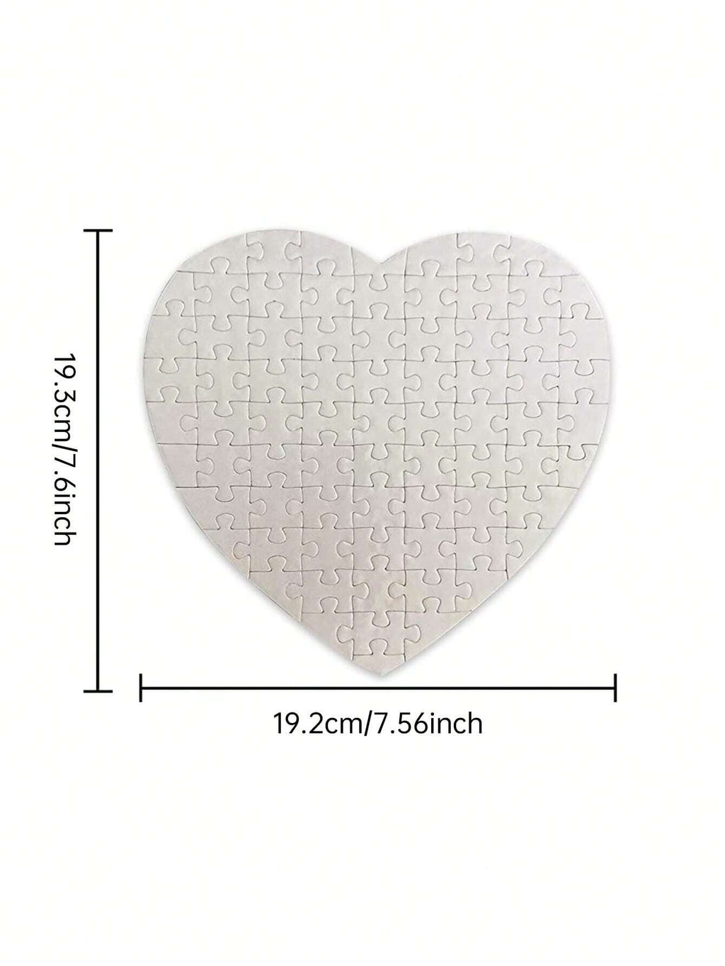 Custom Photo Jigsaw Puzzle –  Personalized Puzzle with Your Image (Heart) 75-Piece