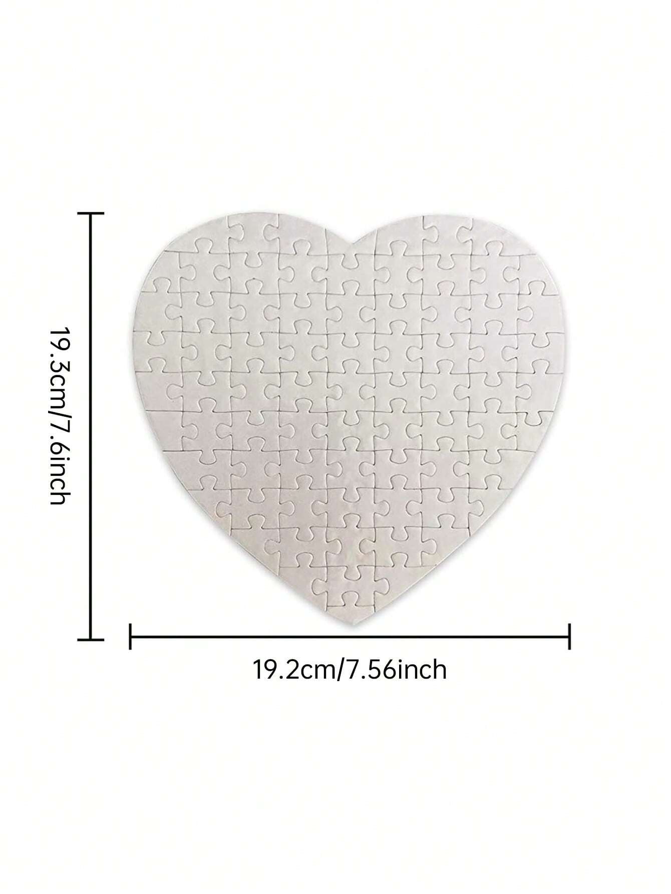 Custom Photo Jigsaw Puzzle –  Personalized Puzzle with Your Image (Heart) 75-Piece