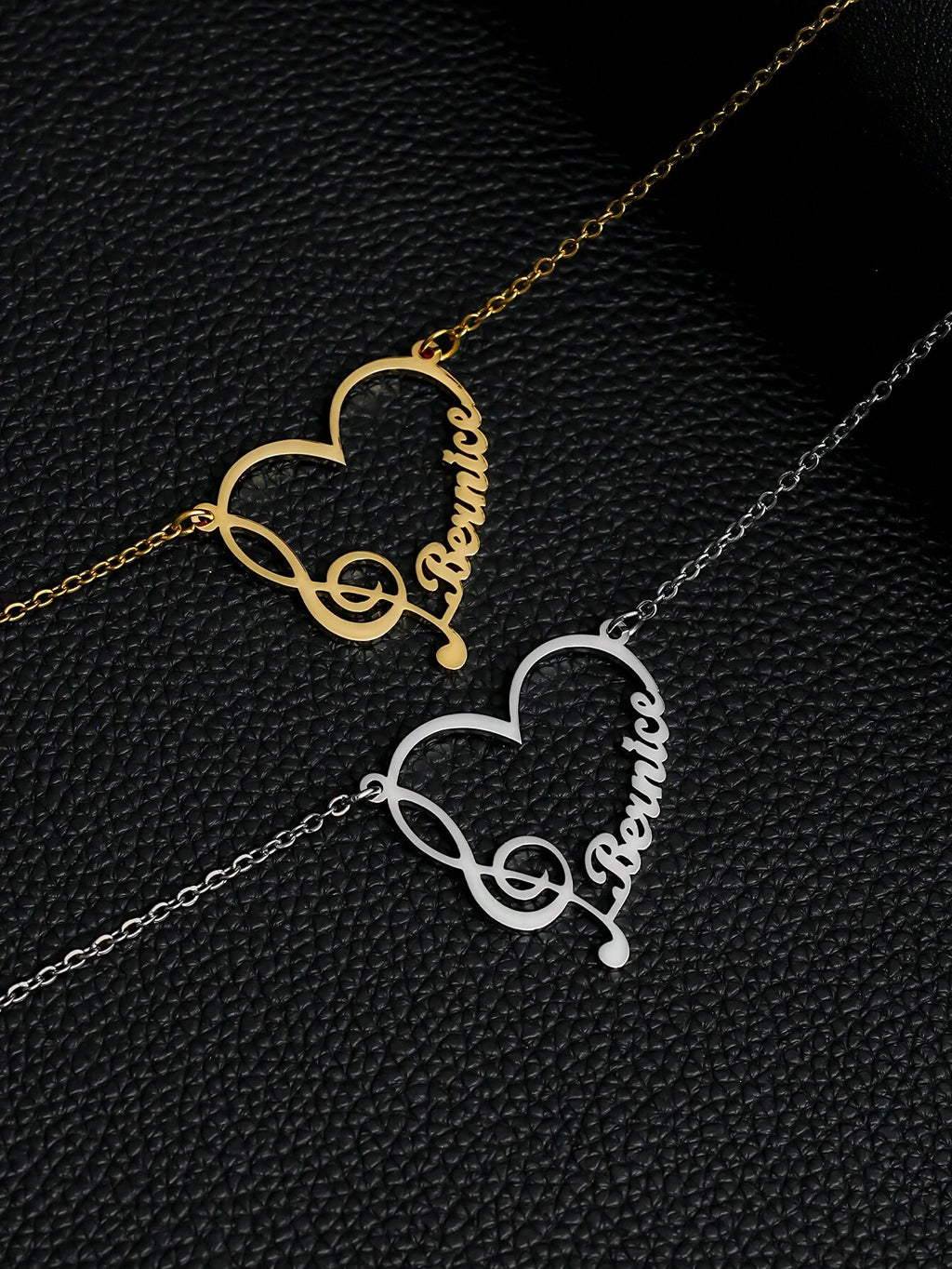 Personalized Necklace – Custom Name Music Pendant