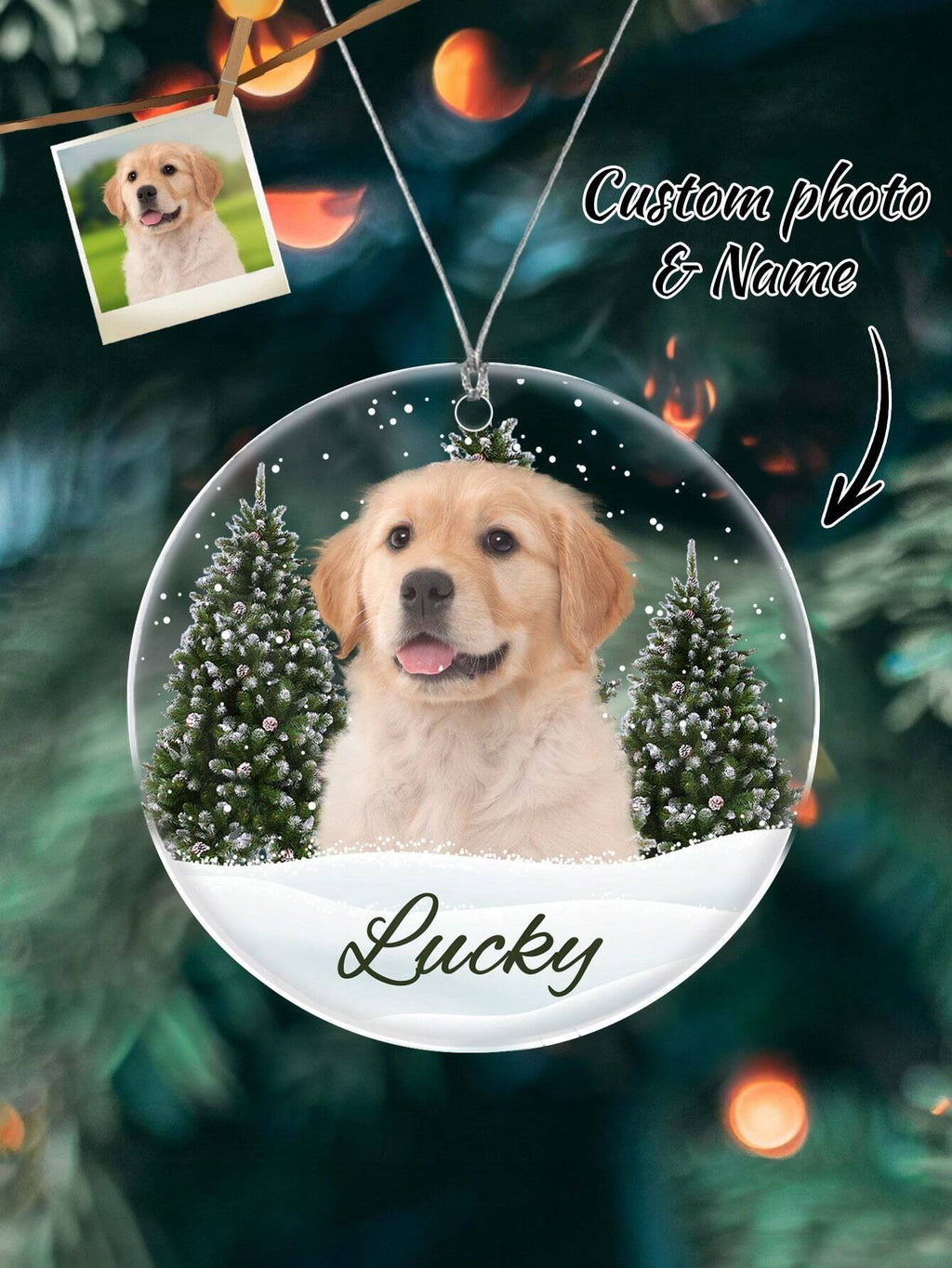 Personalized Christmas Name Ornament (Pets)