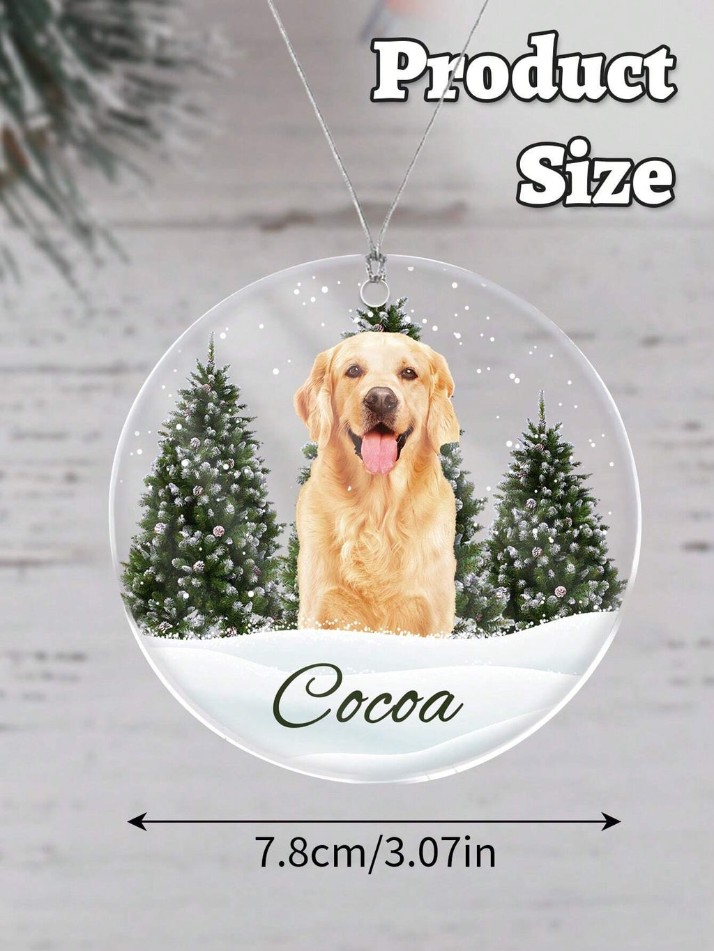 Personalized Christmas Name Ornament (Pets)