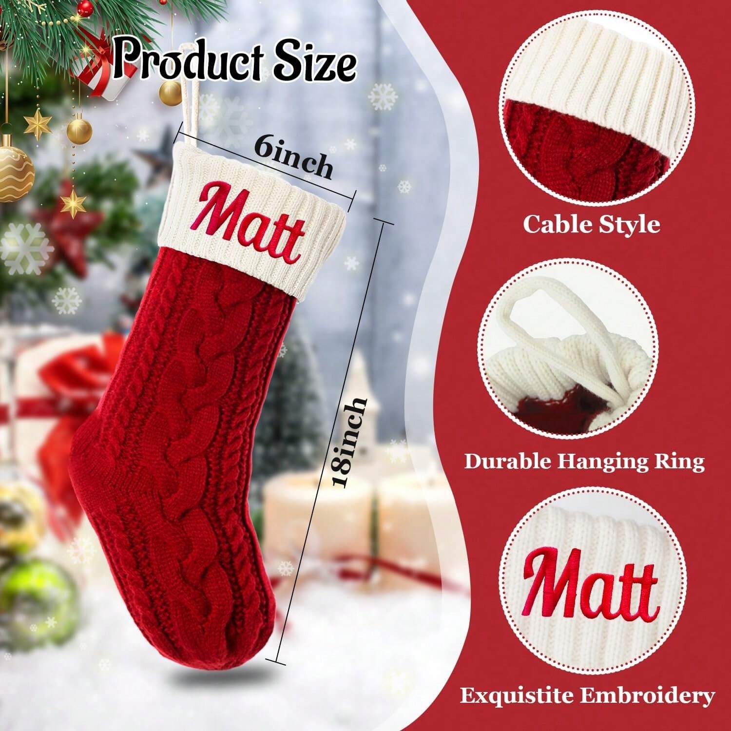Personalised Christmas Family Stockings