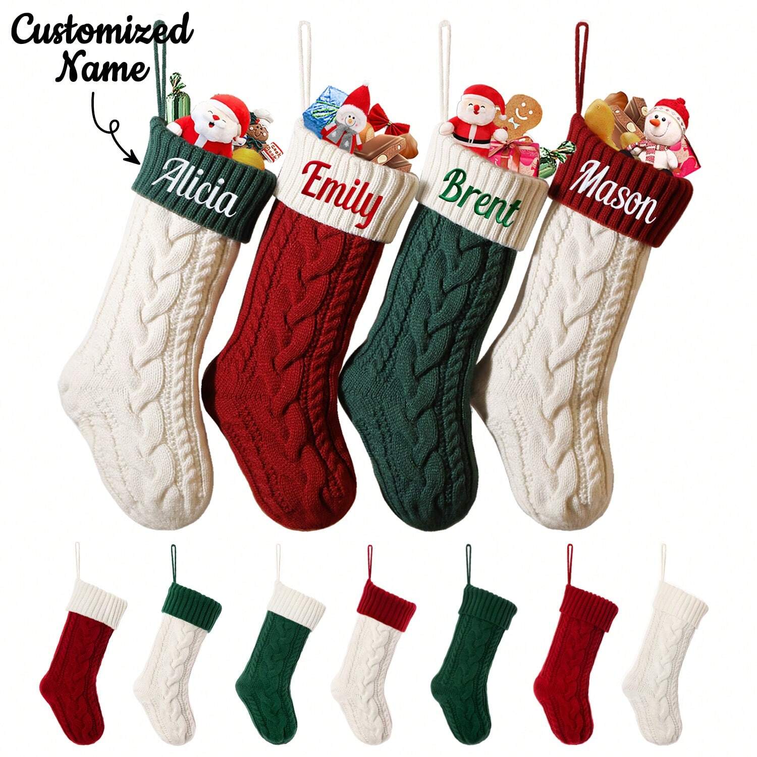 Personalised Christmas Family Stockings