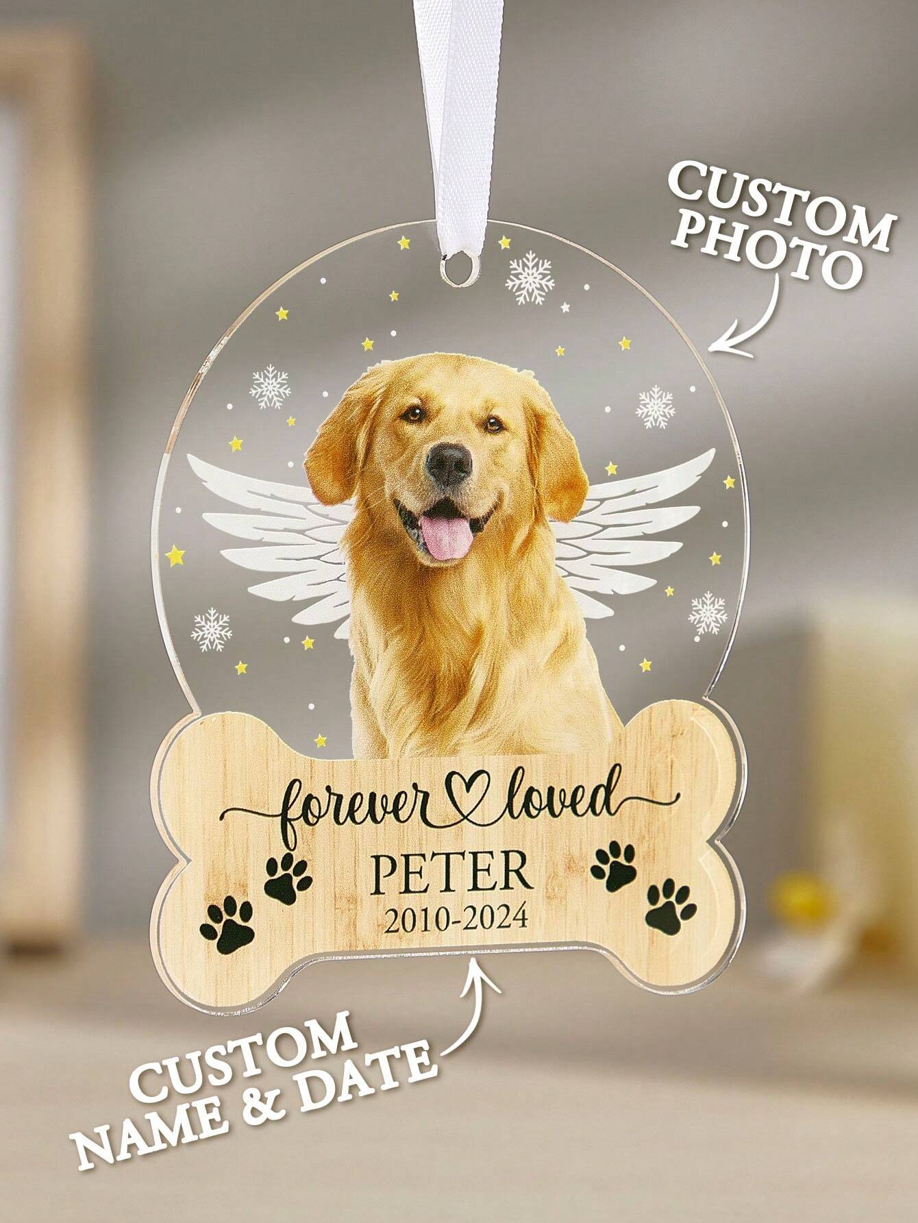 Personalized Christmas Name Ornament (Pets)
