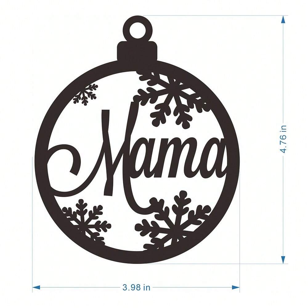 Personalized Wooden Christmas Name Ornament