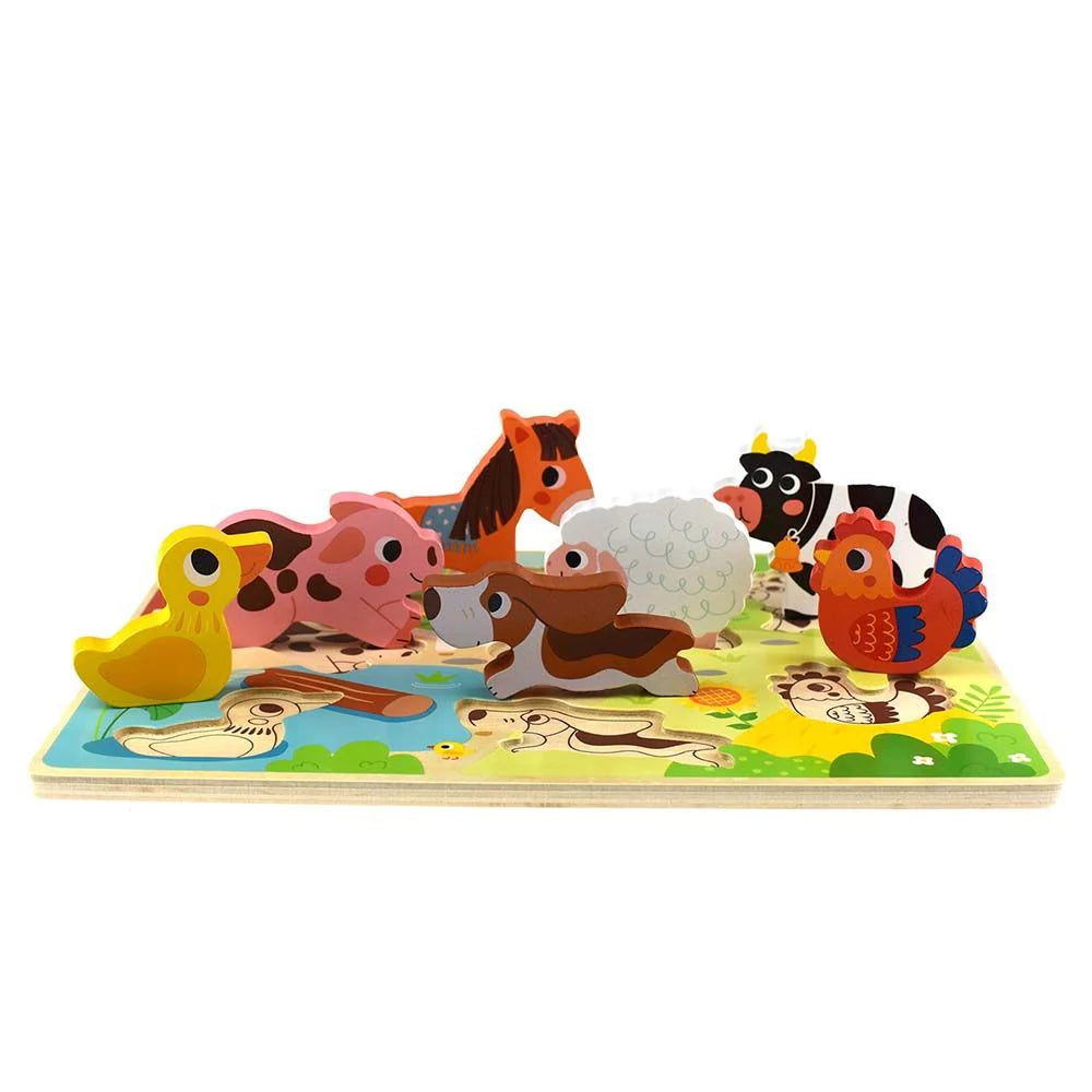 Tooky Toy - Wooden Farm Puzzle