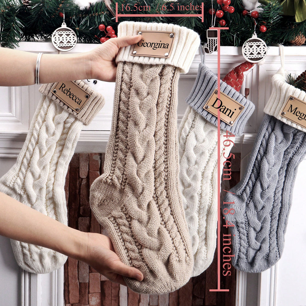 Personalised Christmas Family Stockings – Neutral Style