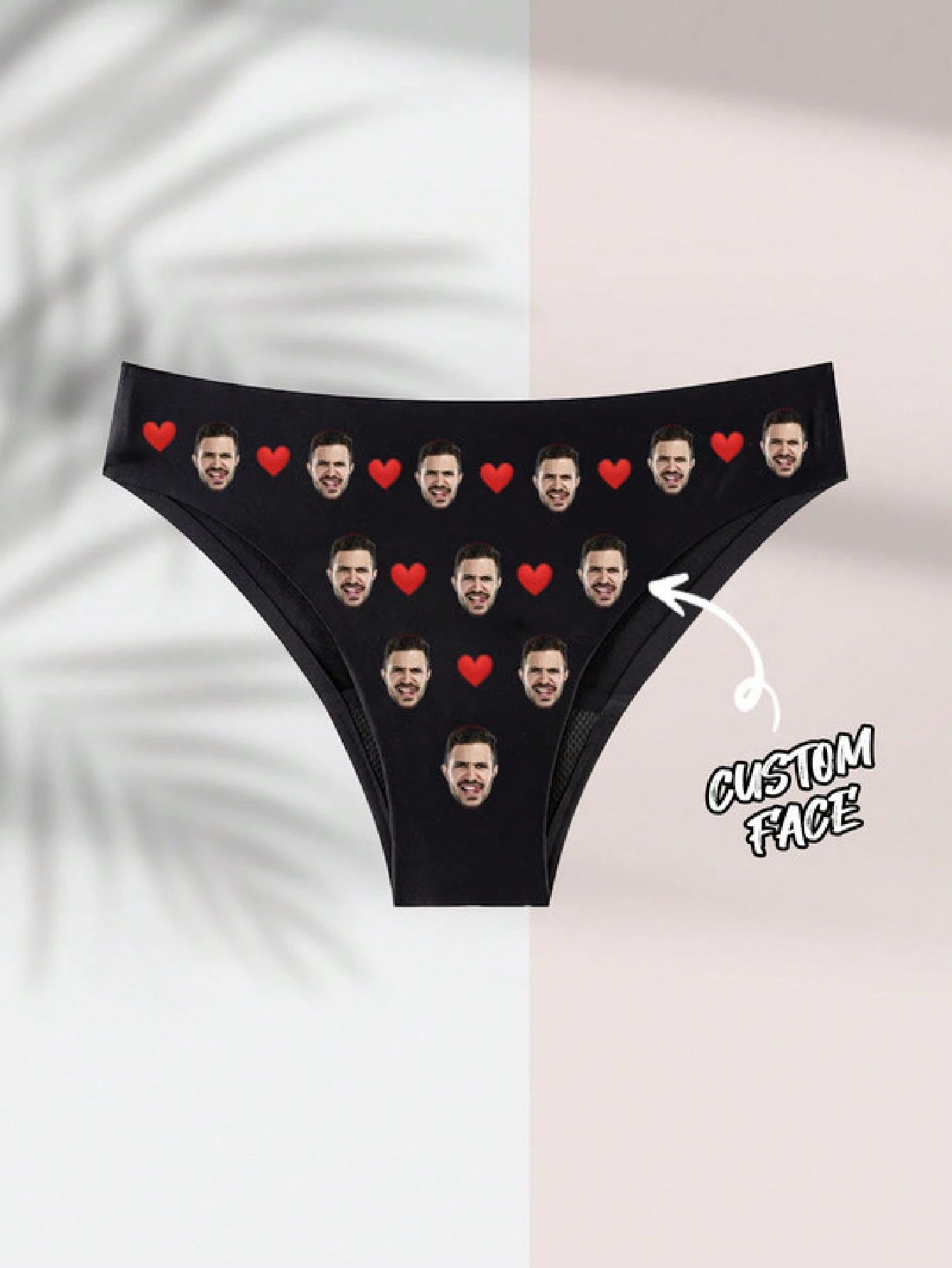 Custom Face Printed– Personalized Lingerie with Faces & Hearts Design
