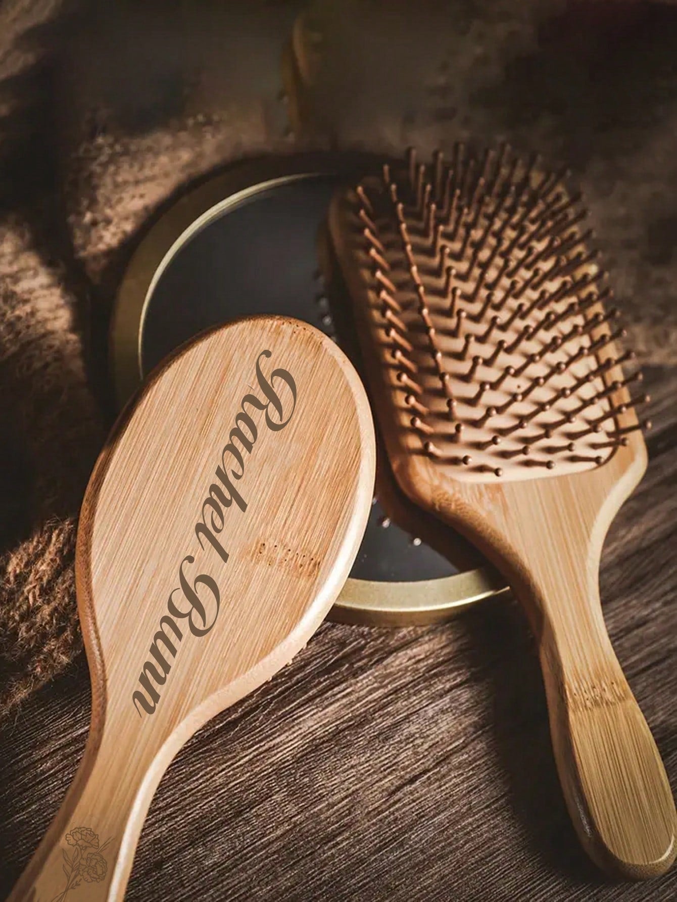 Personalized Engraving Bamboo Brush (24x8cm)