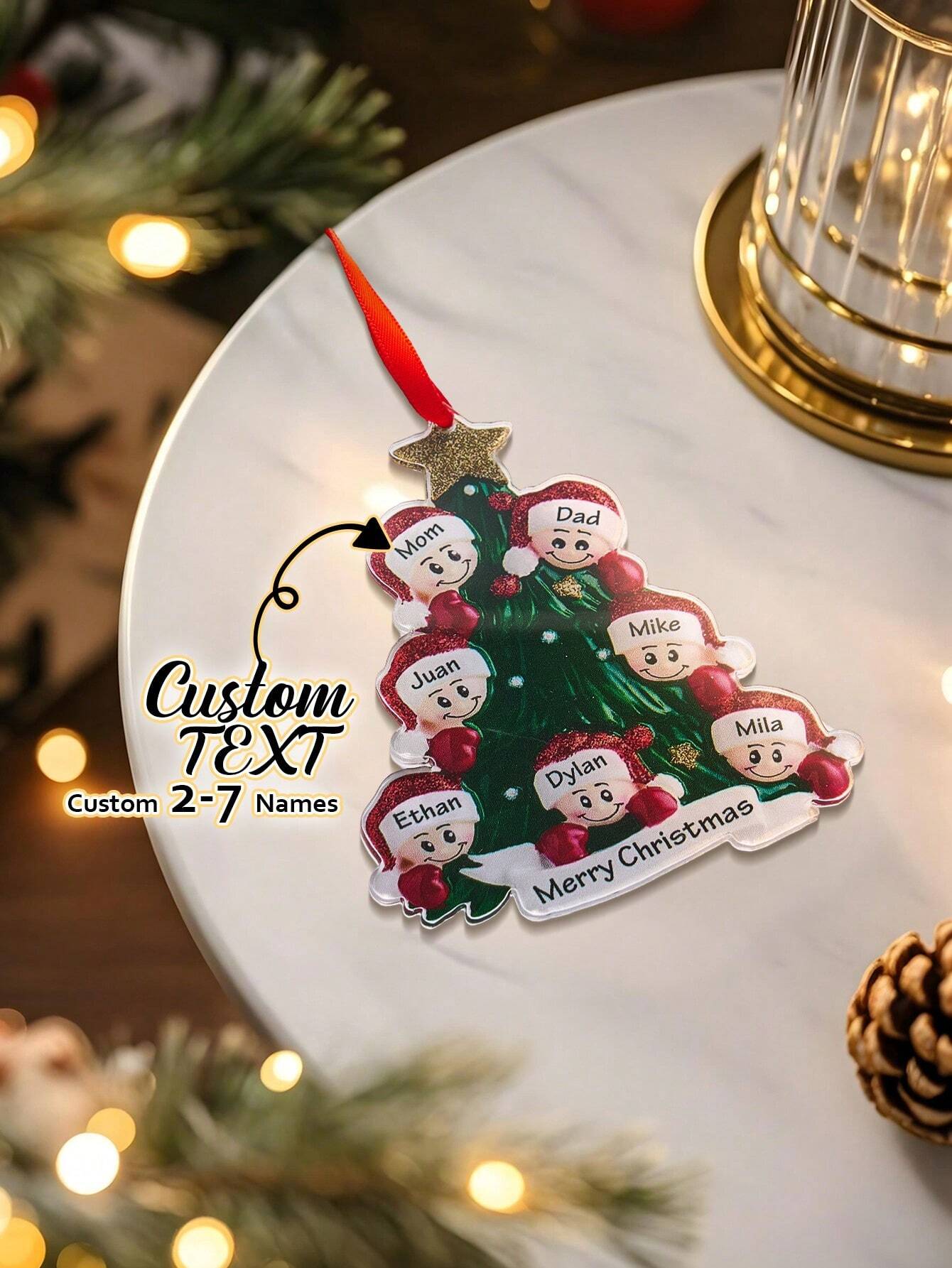 Personalized Christmas Name Ornament (Tree)