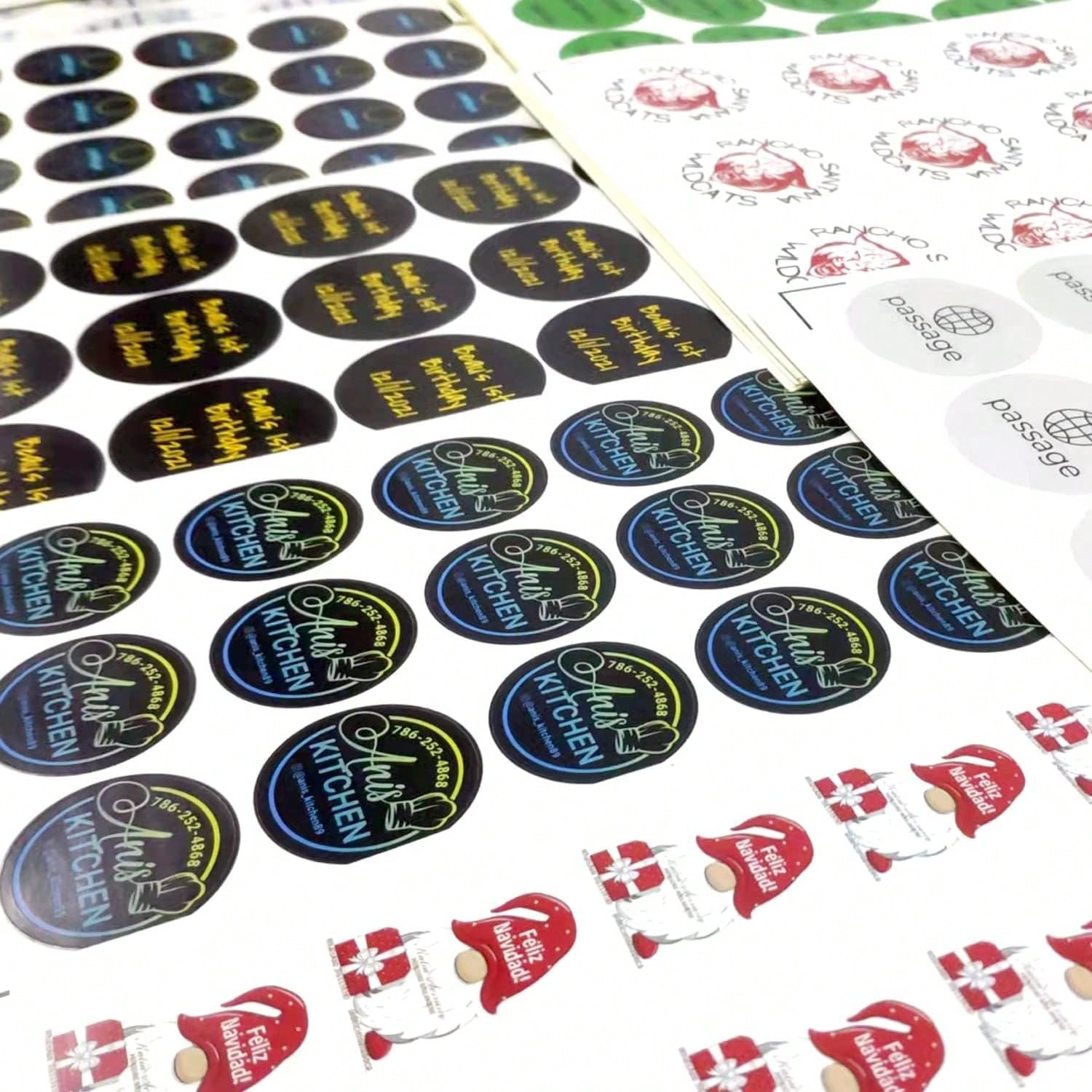 Custom Stickers – Personalized Round Vinyl Labels with Your Design
