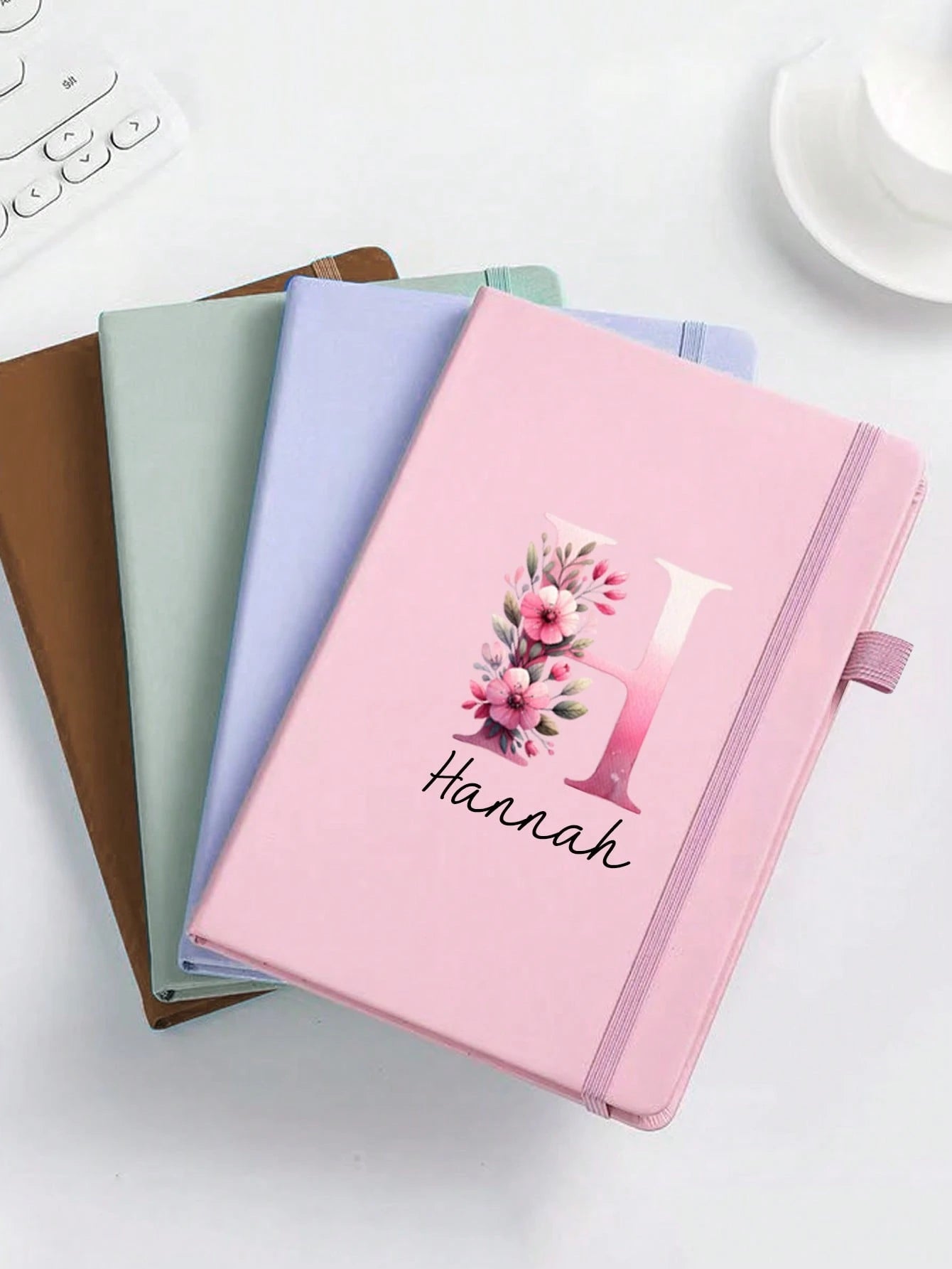 Personalized Notebook – Custom Name Journal (Letter Name) A5