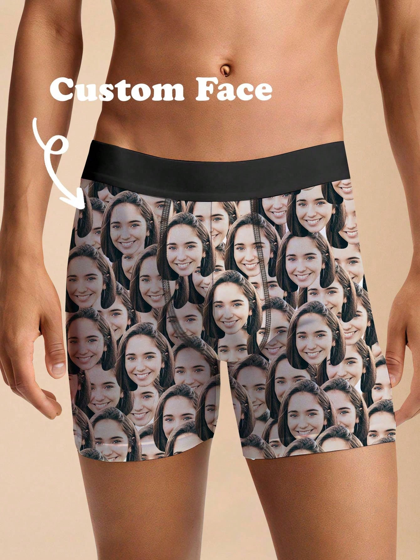 Custom Face Boxer Shorts – Personalized Underwear with Your Face