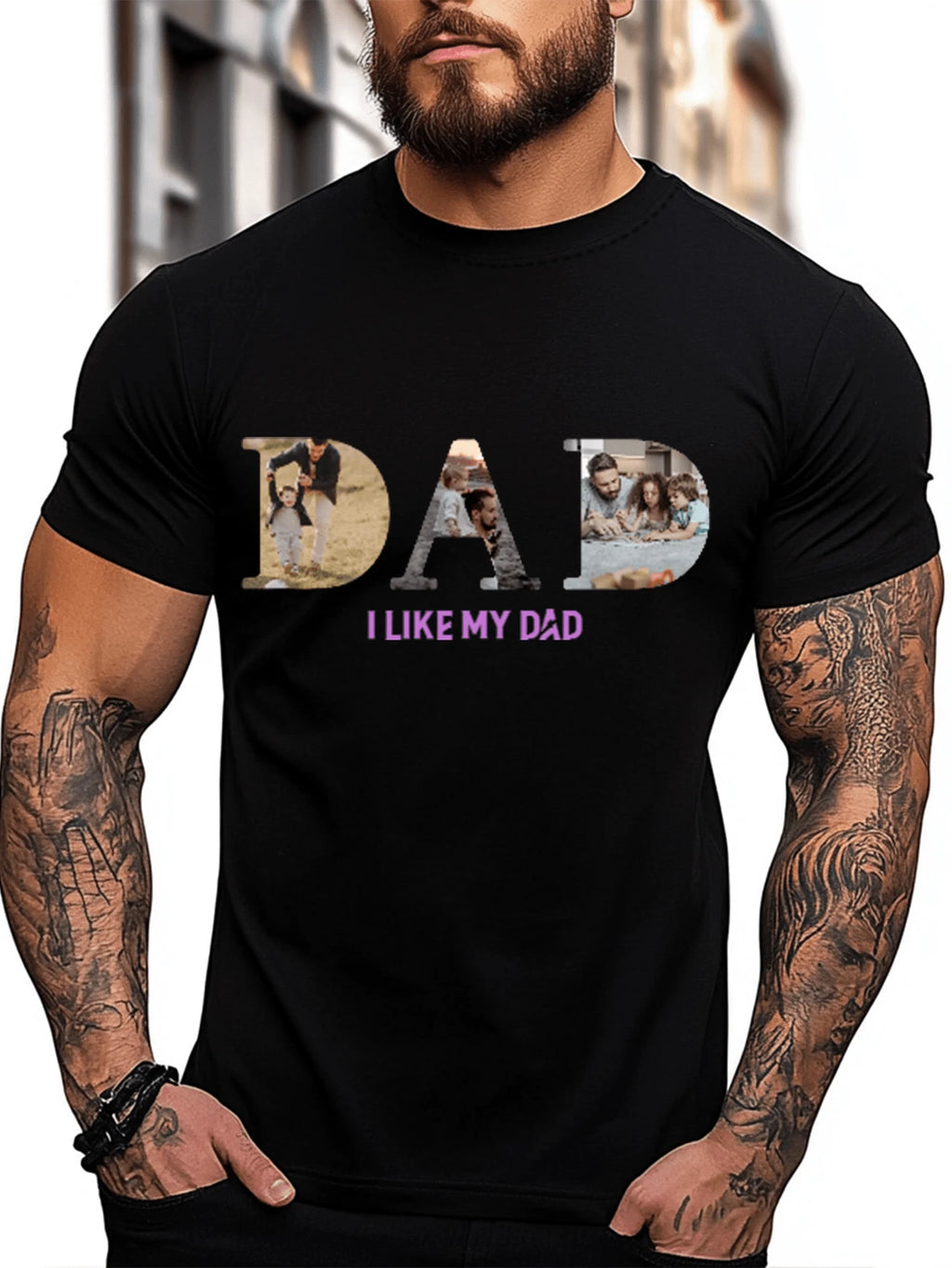 Customized Personalized T-Shirt – Your Style, Your Text And Photo DAD