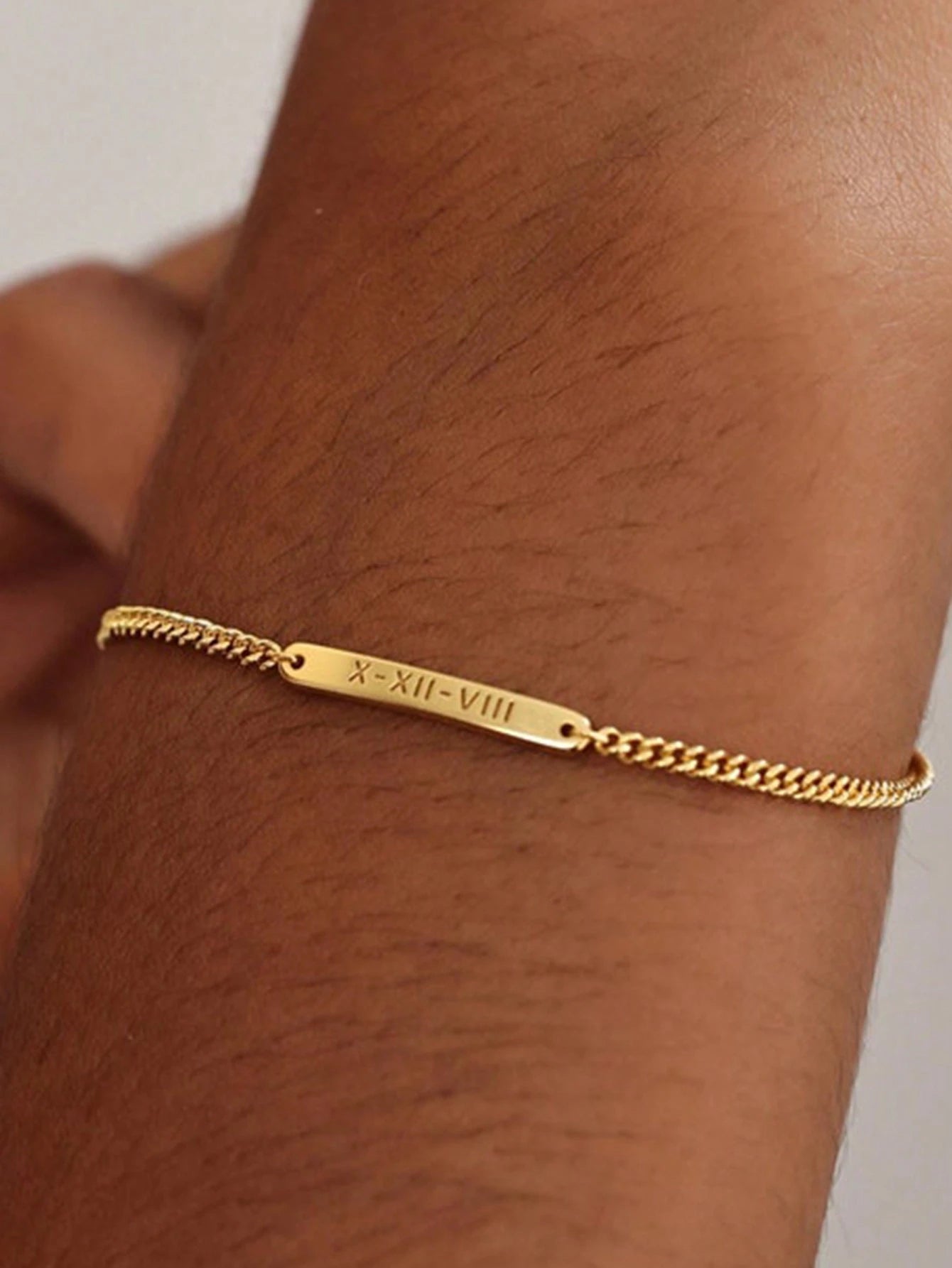 Personalized Custom Name Bracelet – Adjustable Stainless Steel, Handmade - Gold