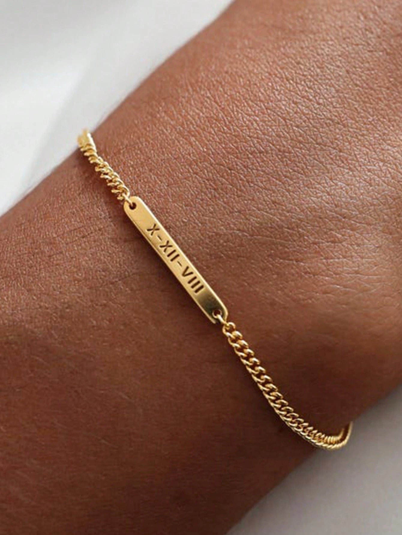 Personalized Custom Name Bracelet – Adjustable Stainless Steel, Handmade - Gold