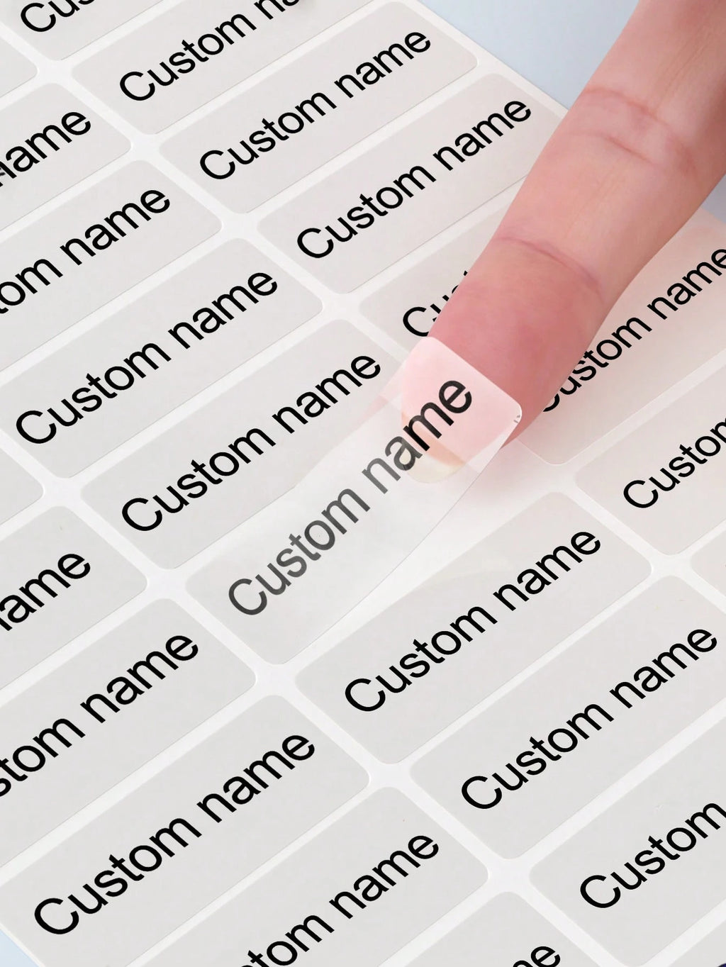 Custom Name Stickers – Personalized Waterproof Labels for School, Office, and Home (4.6 x 1.5cm)