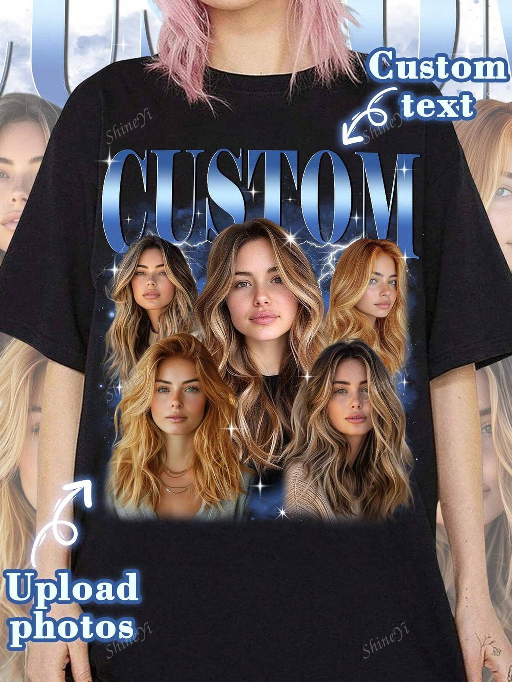 Customized Personalized T-Shirt – Your Style, Your Text And Photo