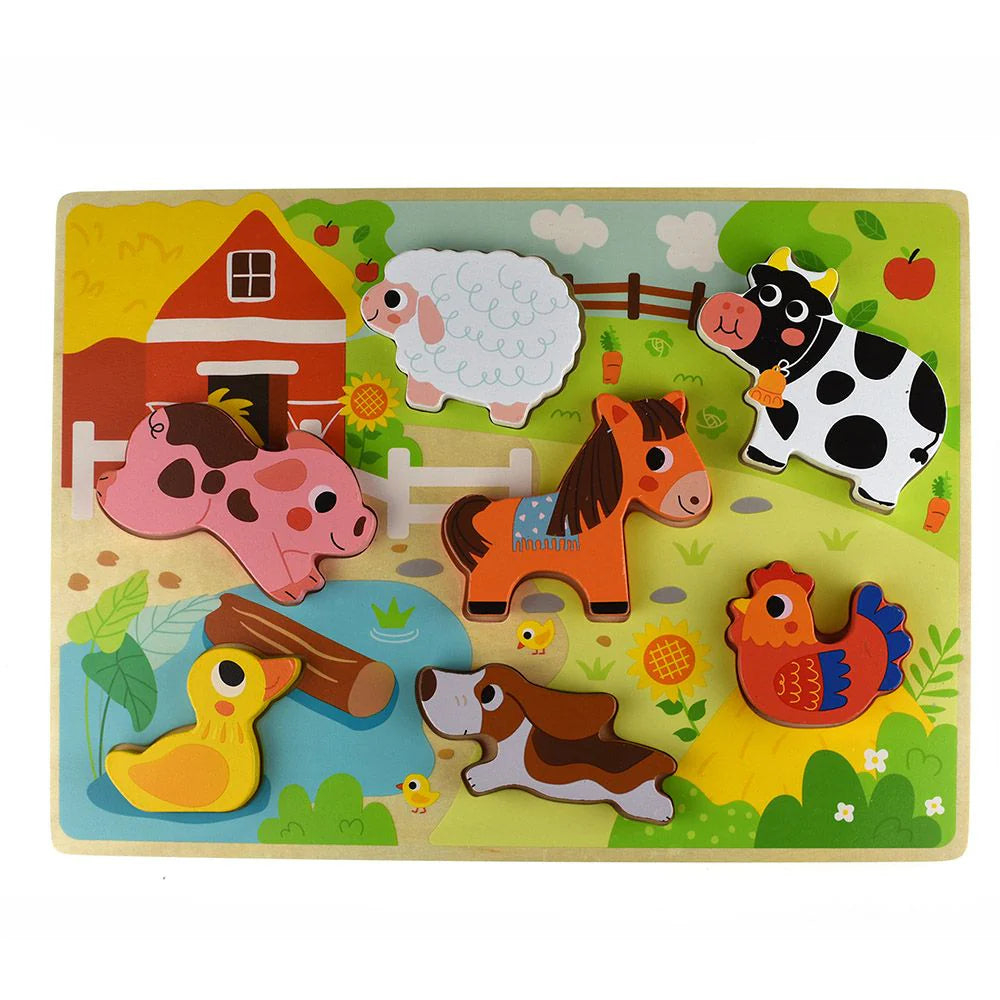 Tooky Toy - Wooden Farm Puzzle