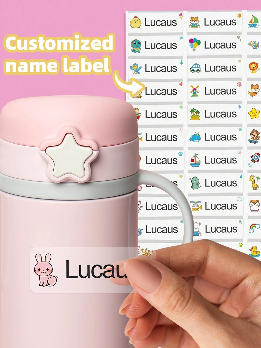 Personalised Stickers – Custom Designs Kids Name Sticker