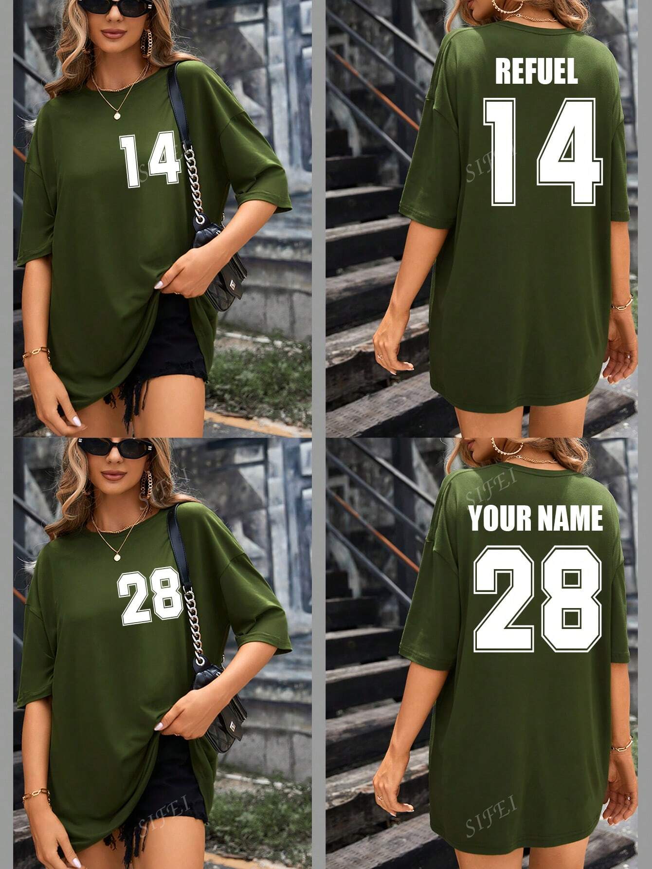 Customized Personalized T-Shirt – Your Style, Your Text And Photo - Oversized