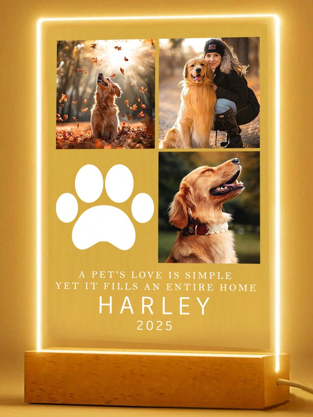 Customized Night Light Double Sided Acrylic – Personalized Gift