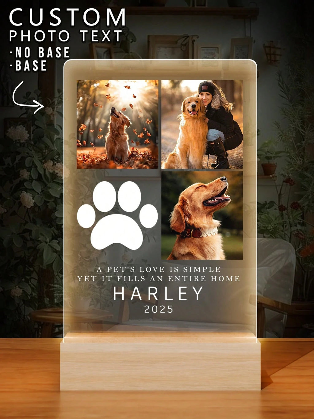 Customized Night Light Double Sided Acrylic – Personalized Gift