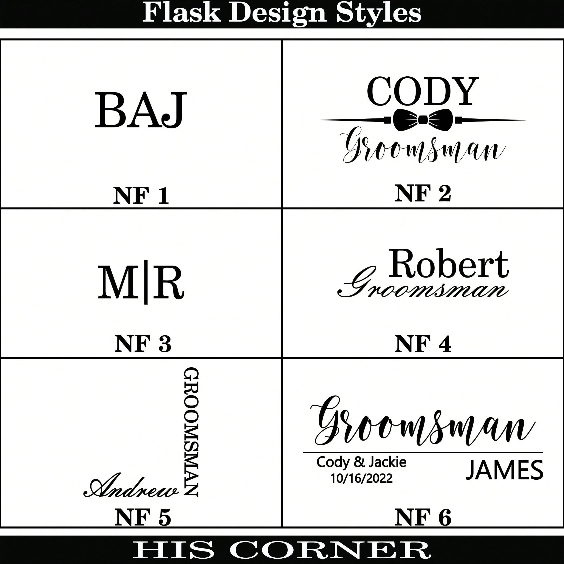 Personalized Engraved Flask – Custom Name/Initials