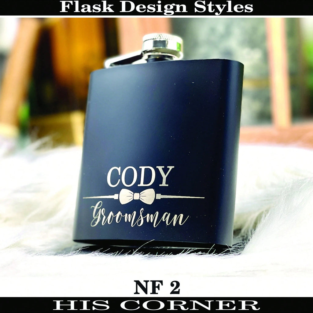 Personalized Engraved Flask – Custom Name/Initials