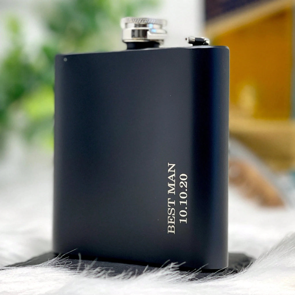 Personalized Engraved Flask – Custom Name/Initials