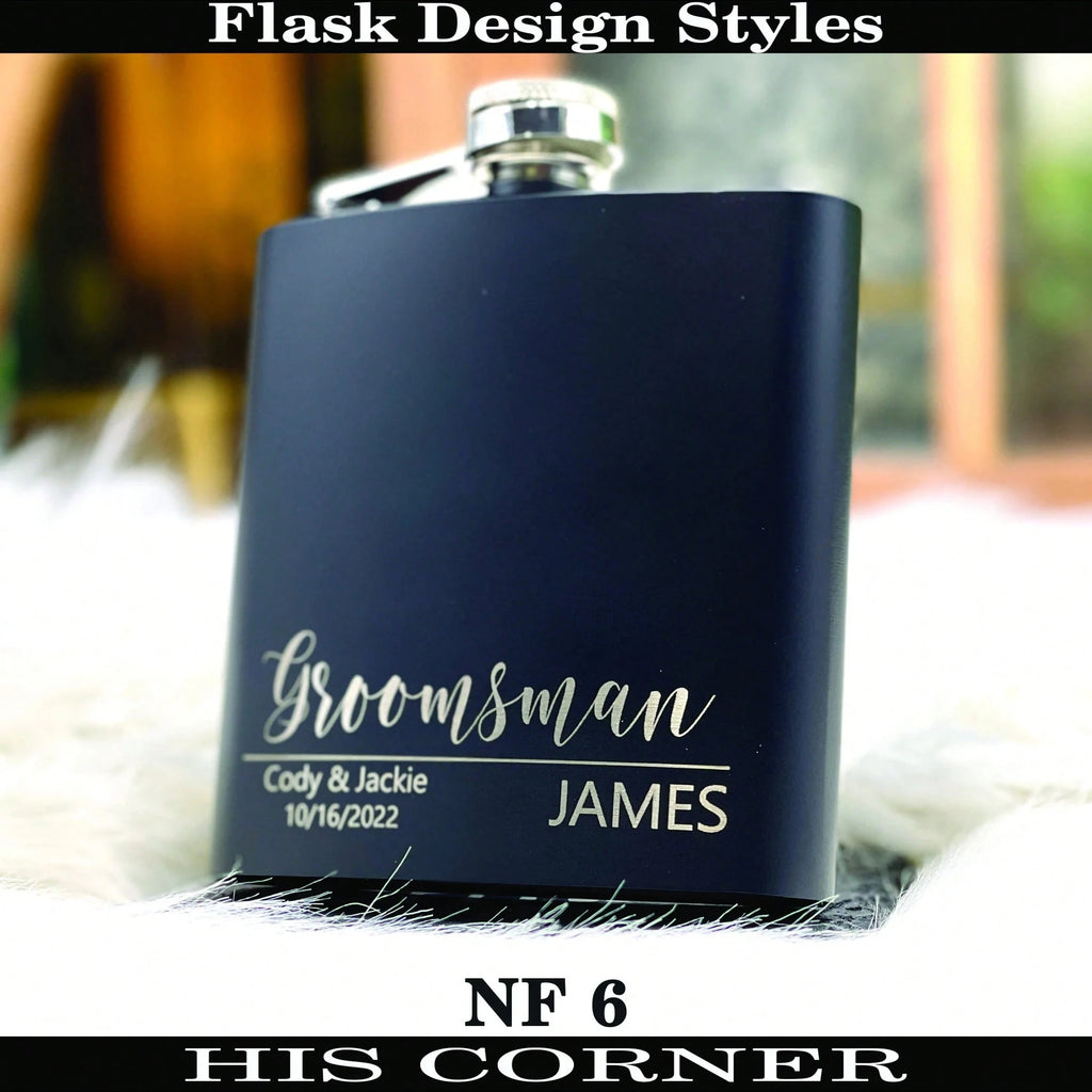 Personalized Engraved Flask – Custom Name/Initials