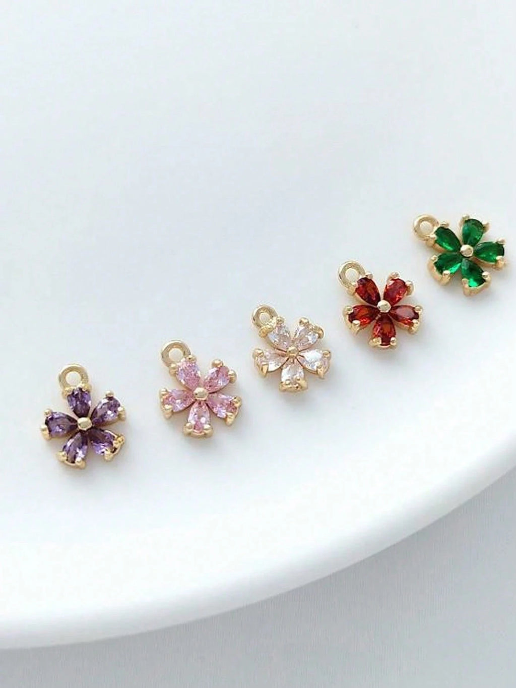 Personalized Gold-Plated Baby Name Bar ID Bracelet (Flower)