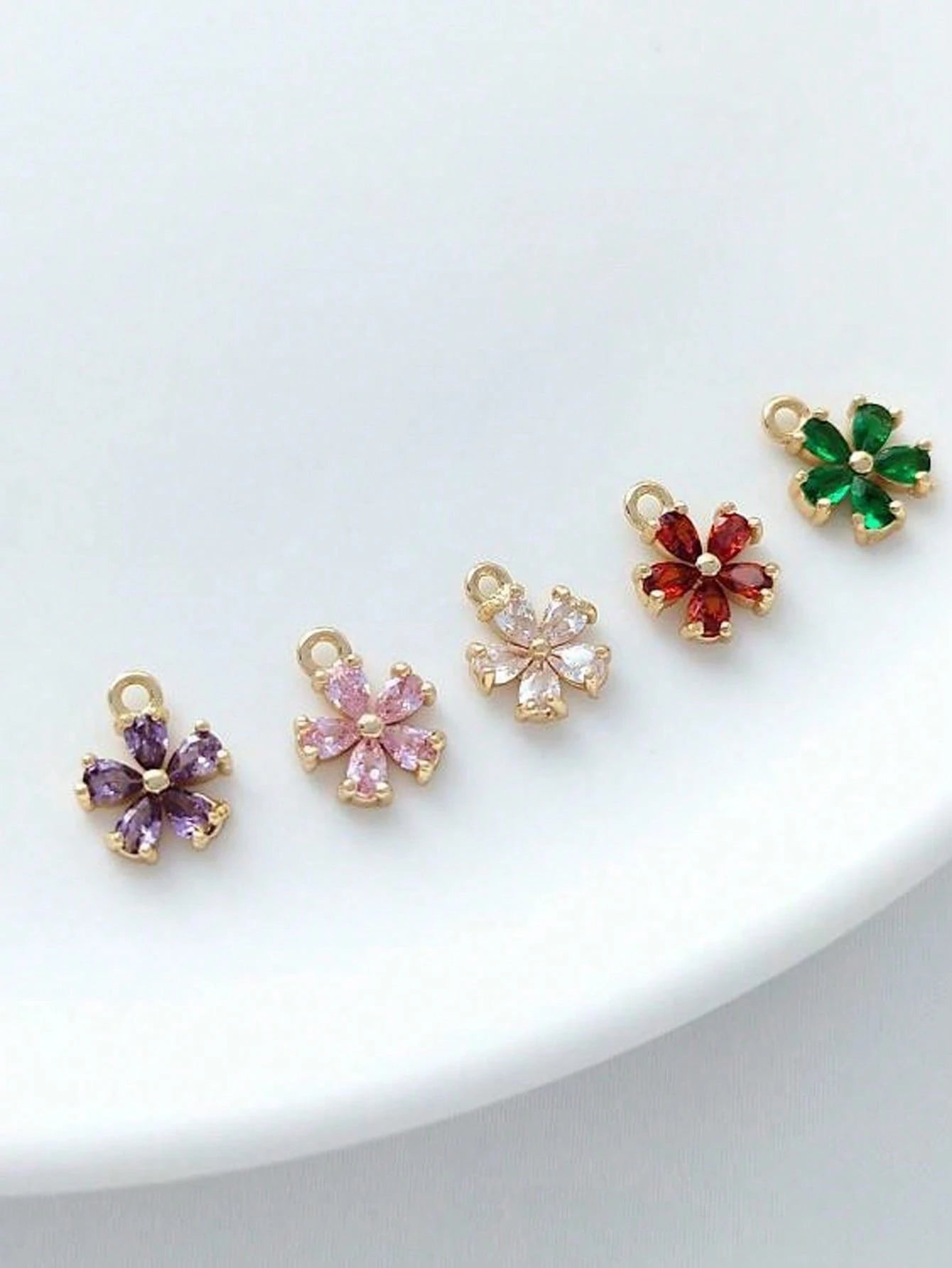 Personalized Gold-Plated Baby Name Bar ID Bracelet (Flower)