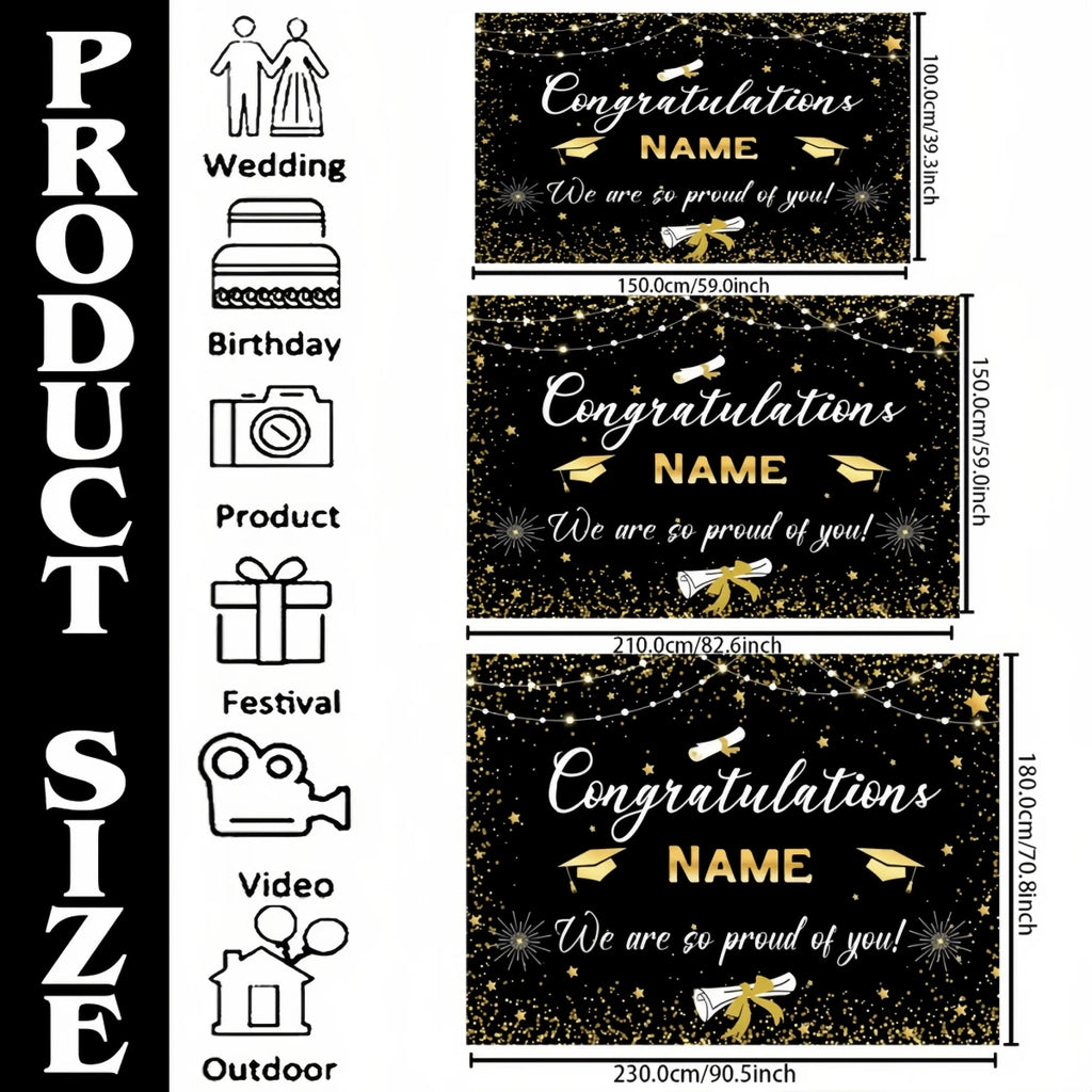 Customized  Graduation Party Banner – Indoor or Outdoor Use