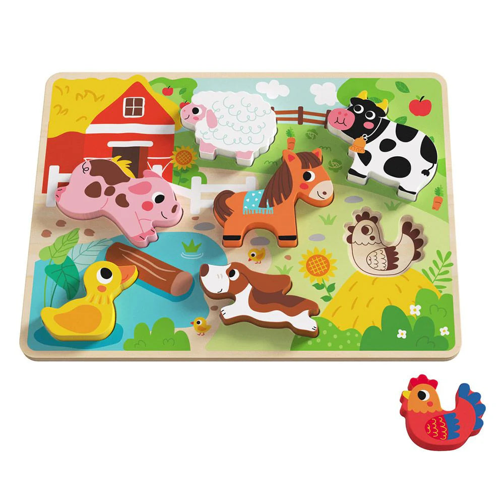 Tooky Toy - Wooden Farm Puzzle